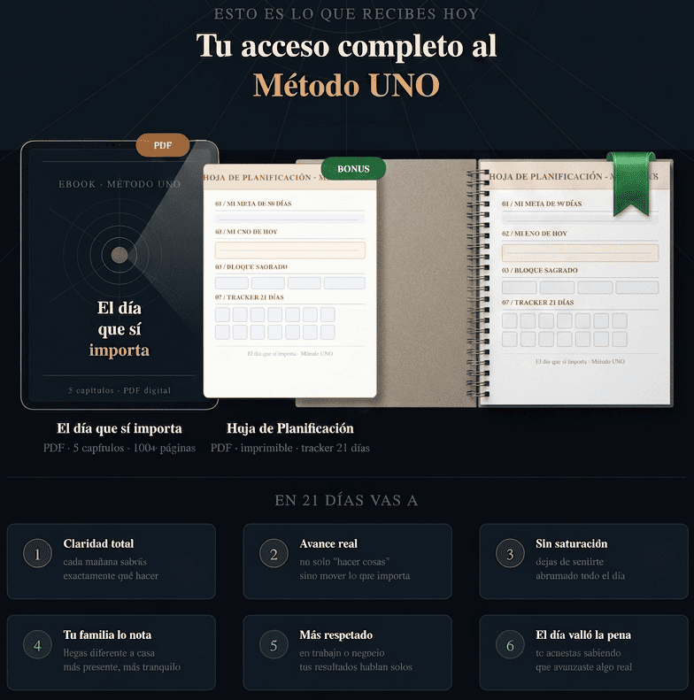 Método UNO — Lo que recibís